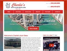 Tablet Screenshot of charliesautoglass.com